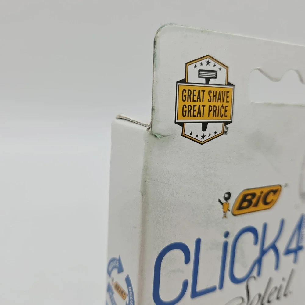 BIC Click4 Soleil Women's Razor + 4 Flexible Blade Cartridges – Smooth Shave